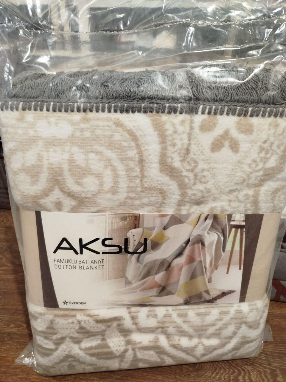 Плед байковый Aksu Cotton Blenket Turkey 180*220 - купить по лучшей ...