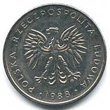 Монета Польщі 10 злотих 1986-88 рр., фото 2