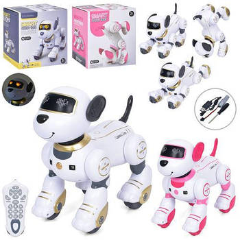 Робот собака з пультом керування  BG1533 24 см виконує трюки звук світло їздить акум