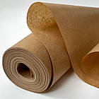 Крафт папір 40 г/м в рулоні 40 м шириною 60 см бурий коричневий, фото 4
