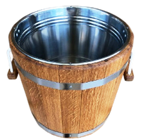 Запарник 20 л ясень с нерж. вставкой для сауны бани