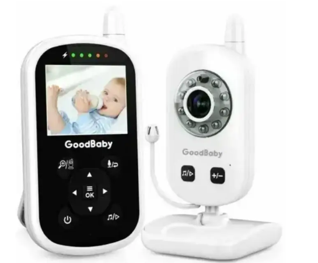 Відеоняня Baby Monitor UU24 Original JKR з датчиком звуку, нічне бачення + термометр, радіоняня, няня
