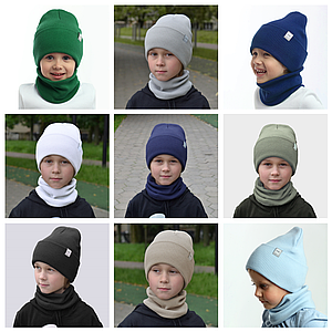 Шапка підліткова для дітей, Зимова модна шапка для хлопчика дівчинки від 7 років та дорослим
