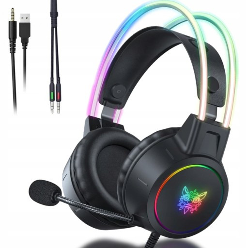 Навушники Ігрові Геймерські Onikuma X15 Pro RGB Підсвічування