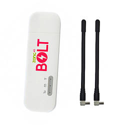 Сучасний usb модем 4G LTE wifi роутер bolt hiLink E8372 + 2 термінальні антени 3 Дб