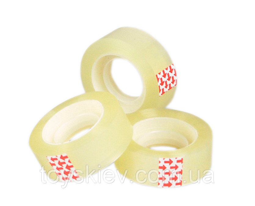 Скотч канцелярський ширина — 18 мм довжина — 15 метрів (8 шт.), фото 1