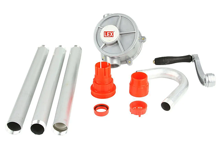 Алюмінієвий ручний насос для масляного пального з корбою LEX LXFPA125, фото 2