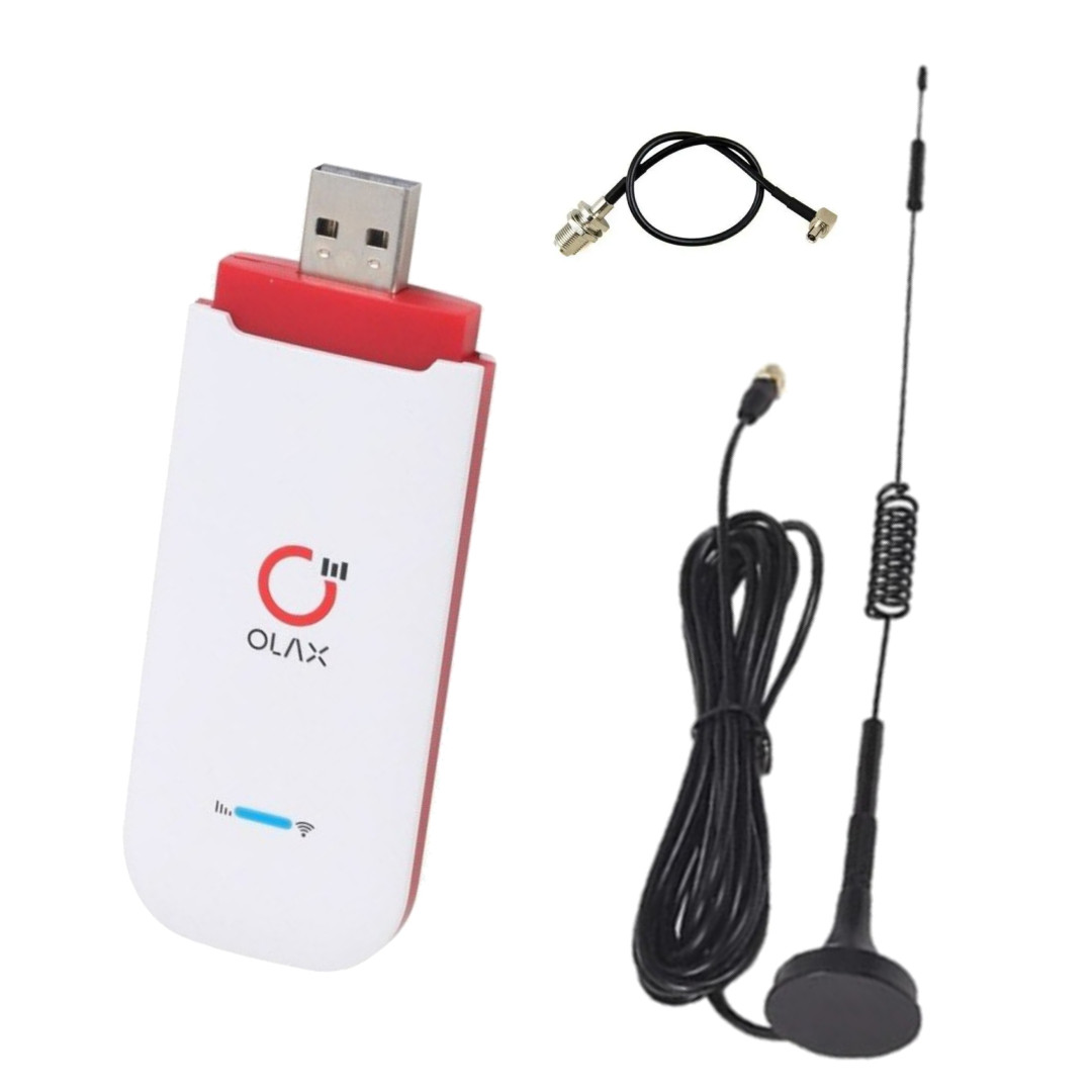Автомобільний комплект USB-WiFi-модем 4G LTE 3G Olax U90H-E + автомобільна антена 7 Дб