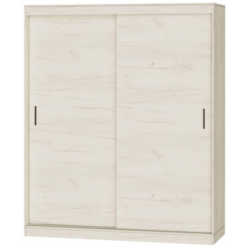Шафа Купе 2-дверний Еверест Соната-180 180х60х217 см крафт білий, фото 1
