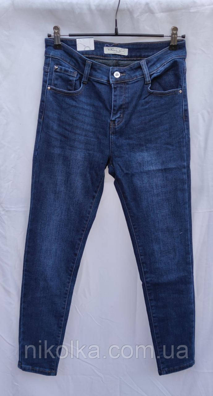 Джинси утеплені жіночі оптом, 30-42 рр., арт. Si-MZD7697B, фото 1