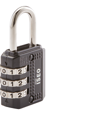 Замок навісний кодовий  Iseo  тризначний