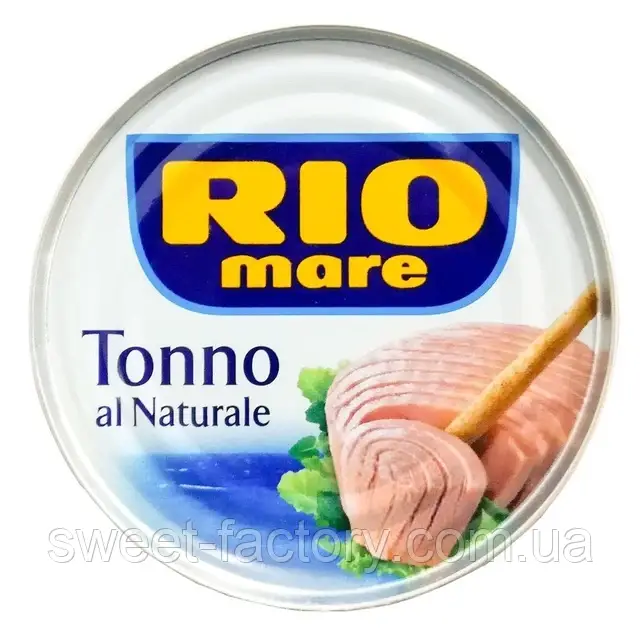 Тунець у власному соку Rio Mare Tonno Naturale 80g, фото 1