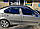 Дефлектори вікон (вітровики) з хромом молдингом Skoda Octavia A5 2004-2012 (Uncle), фото 3