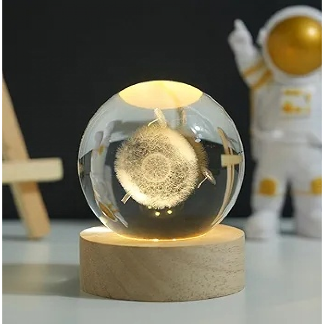 Нічник 3D кришталева куля, від USB кульбаба