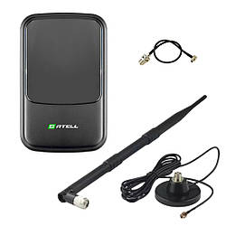 4G автомобільний комплект WiFi роутер Satell F3000 Black + авто антена 10 Дб