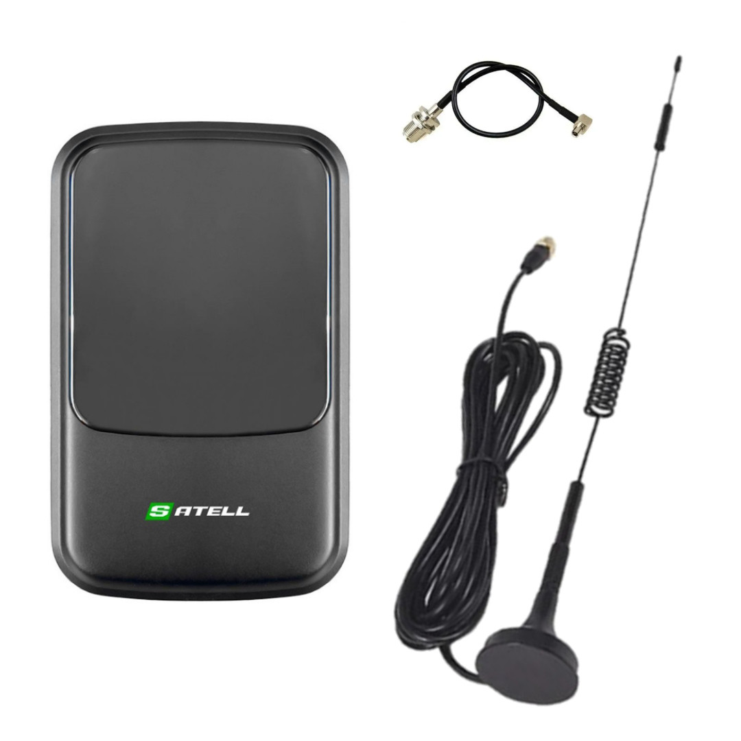 4G автокомплект WiFi роутер Satell F3000 Black + автомобільна антена 7 Дб, фото 1