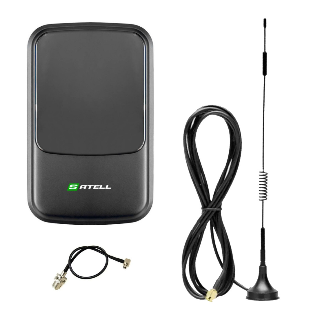 4G комплект в авто WiFi роутер Satell F3000 Black + автомобільна антена 9 Дб