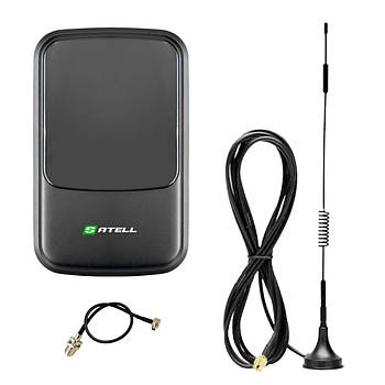 4G комплект в авто WiFi роутер Satell F3000 Black + автомобільна антена 9 Дб