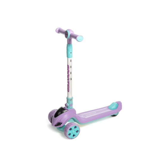 Дитячий триколісний самокат BUG з музикою і підсвічуванням, 2+. Фіолетовий