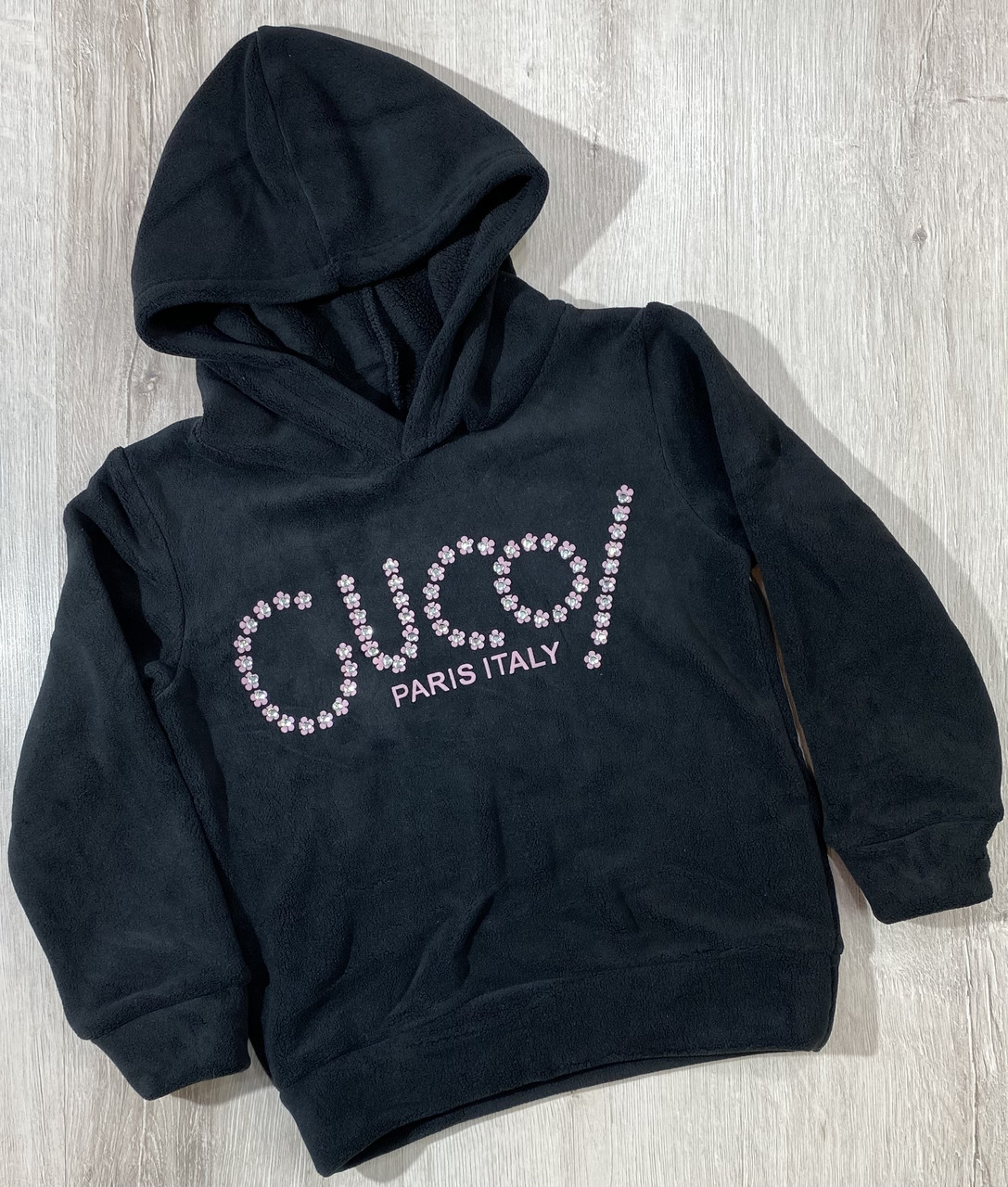 Худі фліс для дівчинки Papillon & co 1790 104 см Чорний, фото 1