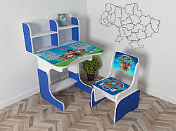 Дитяча парта шкільна растишка зі стільцем Щенячий Патруль