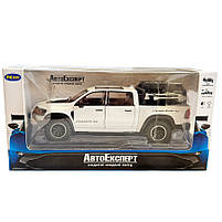 Машинка металева Dodge RAM 1000 TRX Mammoth Пікап 1:32 Додж білий звук світло інерція відкр двері багажник капот 17*7*6,5см, фото 8