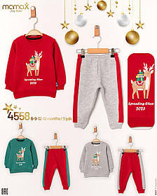 Новорічний костюм на флісі для малюків 6/18 міс.; Гурт. Туреччина