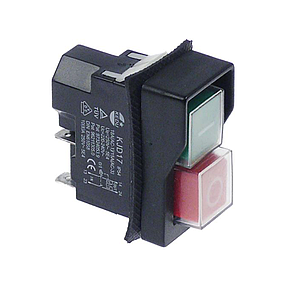 Кнопка Kedu KJD17 (230В/16А) 4 контакти START/STOP для обладнання універсальна, фото 1