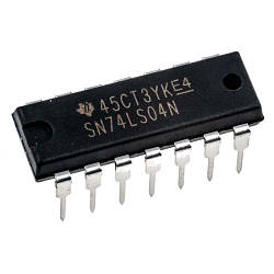 SN74LS04N шість незалежних інверторів DIP14