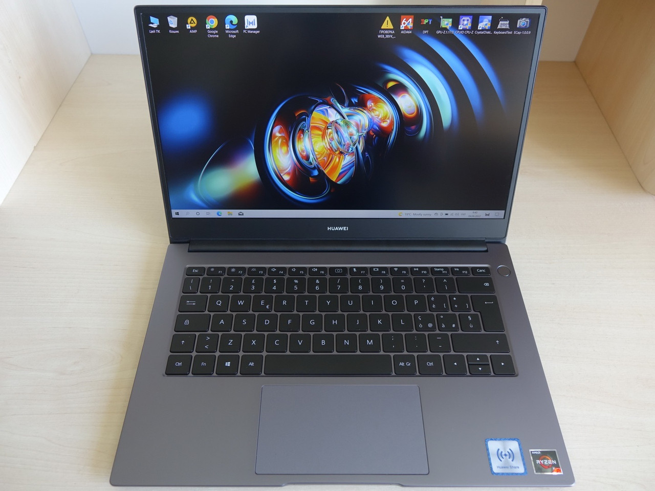 Ультрабук HUAWEI MateBook D14 NBL-WAQ9R, 14.0 FHD IPS, Ryzen 5 3500U, 8GB, 256GB, AMD RX Vega 8