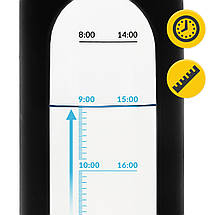 Пляшка для води спортивна 4FIZJO 1000 мл скляна Black (P-5905973403917), фото 3