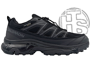 Чоловічі зимові кросівки Саломон Salomon XT-6 Gore-tex Total Black WInter (термо) ALL18957