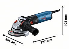 Професійна болгарка Bosch GWS 14-125 S : 1400 Вт, диск 125мм, з регулюванням обертів, фото 3