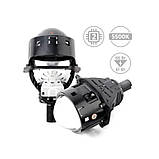 Світлодіодна LED лінза для фар AMS ORIGINAL A3 MAX 3.0 F/R 68W 5500K комплект 2 шт, фото 2