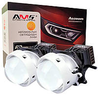 Світлодіодна LED лінза для фар AMS ORIGINAL A7 3" F 55W 5500K комплект 2 шт