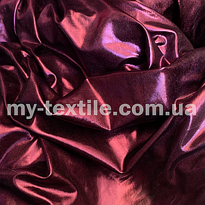 Диско лите на трикотажі олія однотон 150 см стрейч Марсала