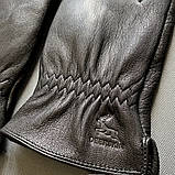 Чоловічі шкіряні рукавиці із оленячої шкіри. Якісні м'які перчатки із натуральної шкіри, фото 4
