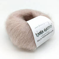 Пряжа Сілк Мохер з люрексом Люкс Lana Gatto пудровий 6039 Silk Mohair Lux