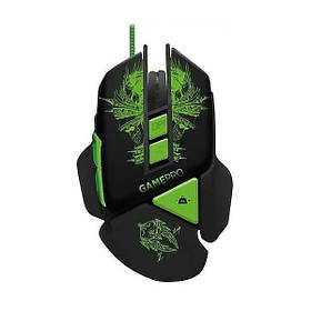 Ігрова комп'ютерна миша Polosmart PGS302 провідна з RGB підсвічуванням USB Black (3_05638)