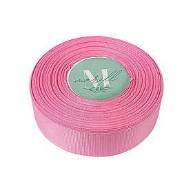 Репсова стрічка 25мм 23 метри рожева D00225-005 KNZ