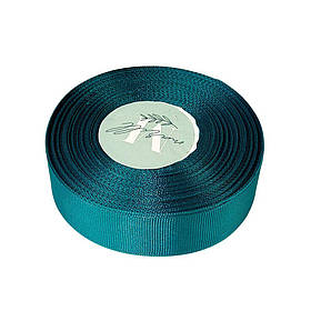 Репсова стрічка 25мм 23 метри хвойно-зелена D00225-A3-221 KNZ