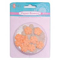 Набір квітів паперових «Крафт кольору» (30 штук) Santi