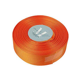 Репсова стрічка 25мм 23 метри оранжева D00225-А3-24 KNZ