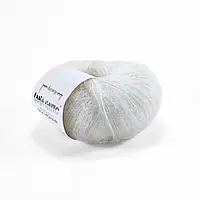 Пряжа Сілк Мохер Lana Gatto білий 6027 Silk Mohair