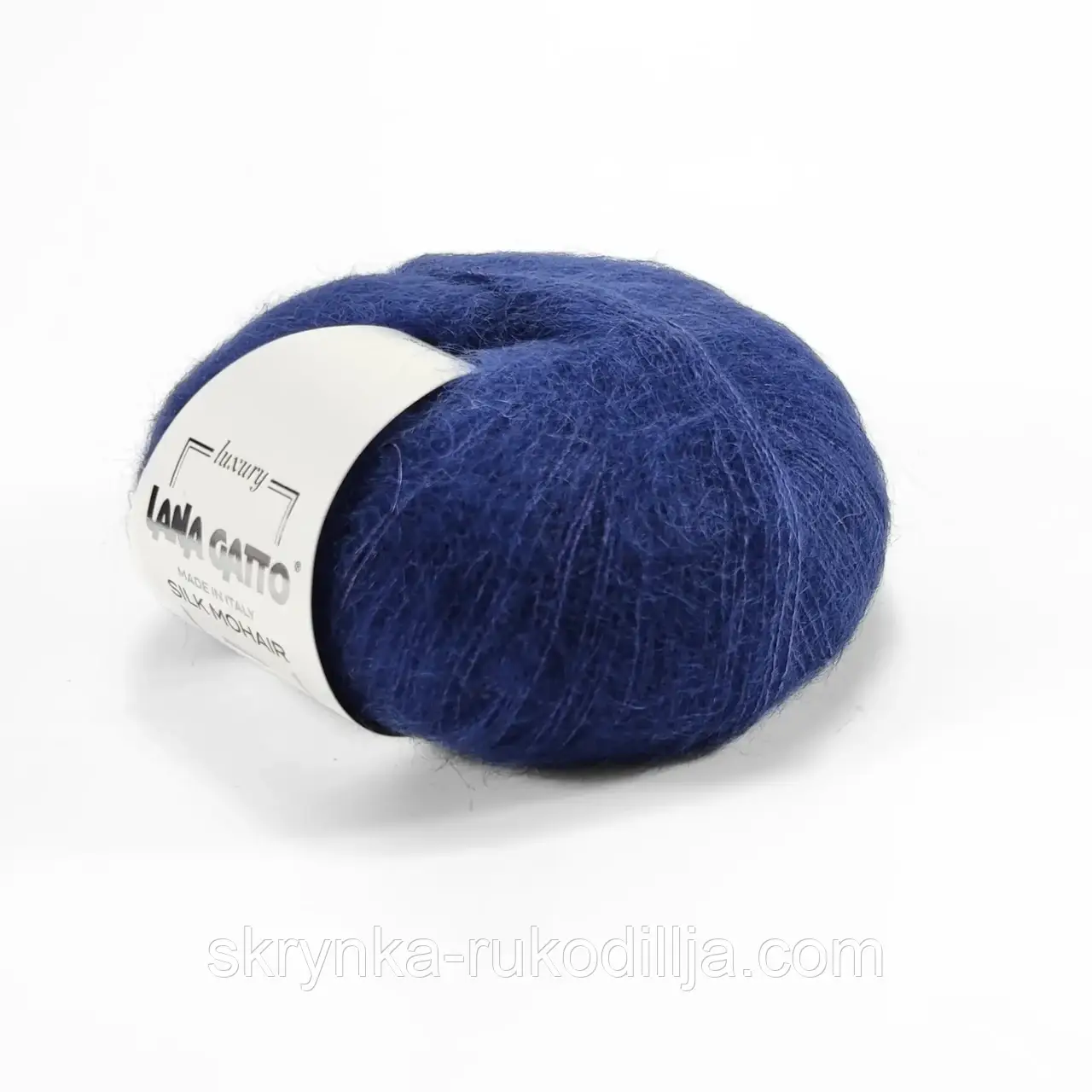 Пряжа Сілк Мохер Lana Gatto синій 8390 Silk Mohair