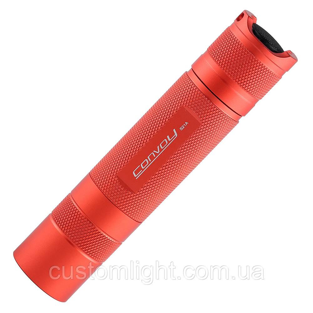 Ліхтар CONVOY S21A sst40 5000K 6000mA biscotti Червоний