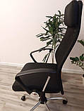 Крісло поворотне Q-345 чорне, фото 9