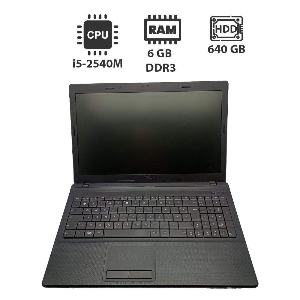 Ноутбук Asus k54/ 15.6" (1366x768)/ Core i5-2540M/ 6 GB RAM/ 640 GB HDD/ HD 3000