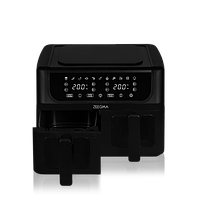 Фритюрниця Zeegma KNAPPER DUAL BLACK, фото 2