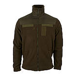 Тактична флісова кофта SARMAT DARK OLIVE FLEECE 280 гр/м олива WinTac, фото 2